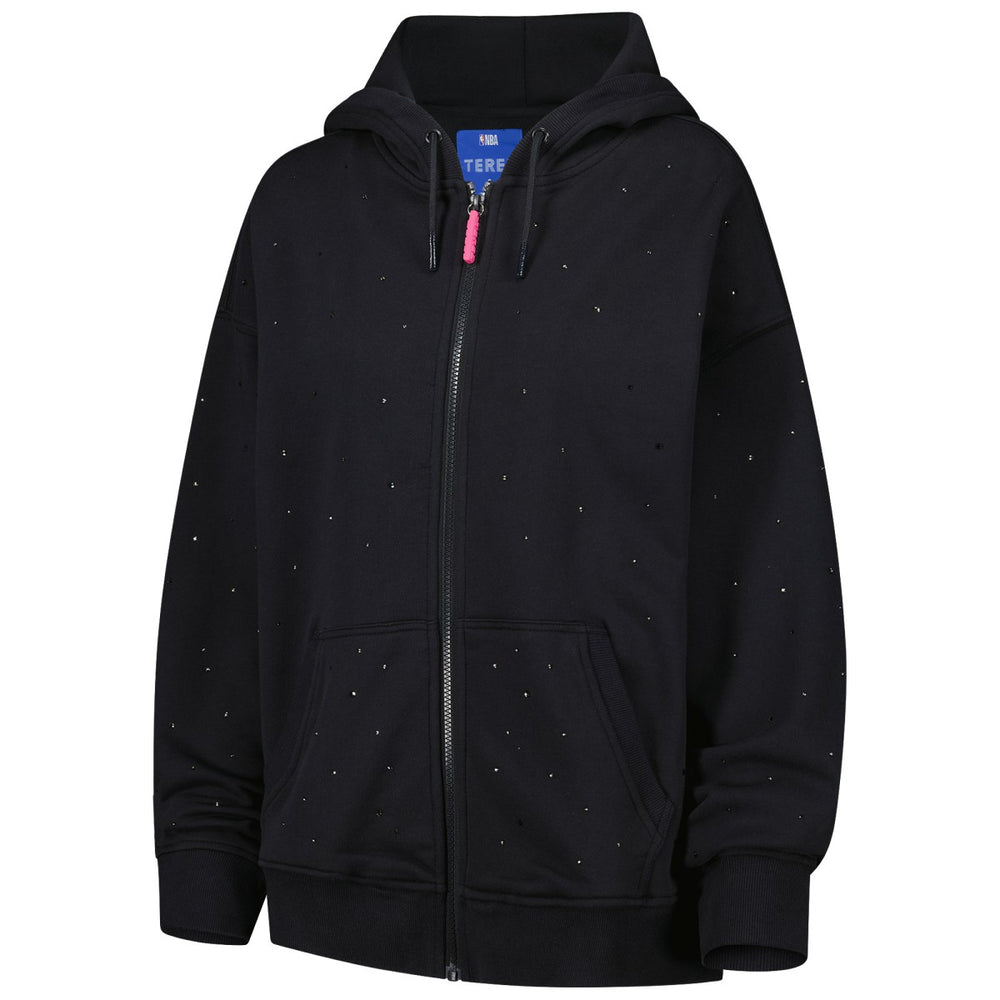 NBA New York Knicks Terez Women's Oversized Allover Gemstone Full-Zip Hoodie