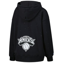 NBA New York Knicks Terez Women's Oversized Allover Gemstone Full-Zip Hoodie