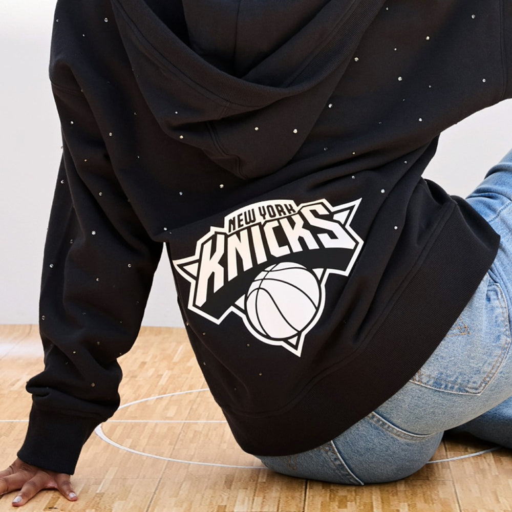 NBA New York Knicks Terez Women's Oversized Allover Gemstone Full-Zip Hoodie