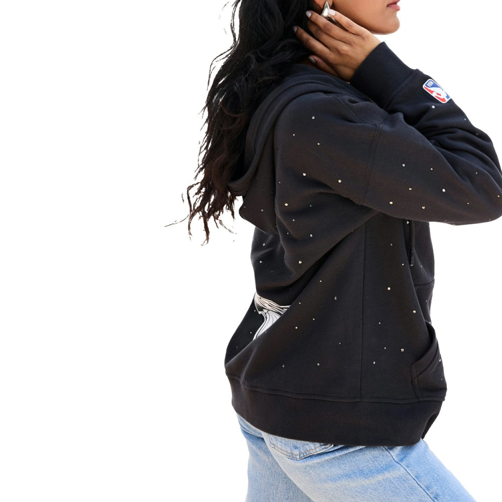 NBA New York Knicks Terez Women's Oversized Allover Gemstone Full-Zip Hoodie