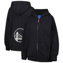 NBA Golden State Warriors Terez Women's Oversized Allover Gemstone Full-Zip Hoodie sale
