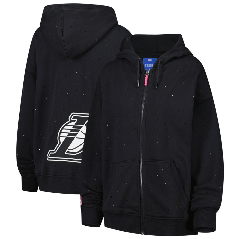 NBA Los Angeles Lakers Terez Women's Oversized Allover Gemstone Full-Zip Hoodie