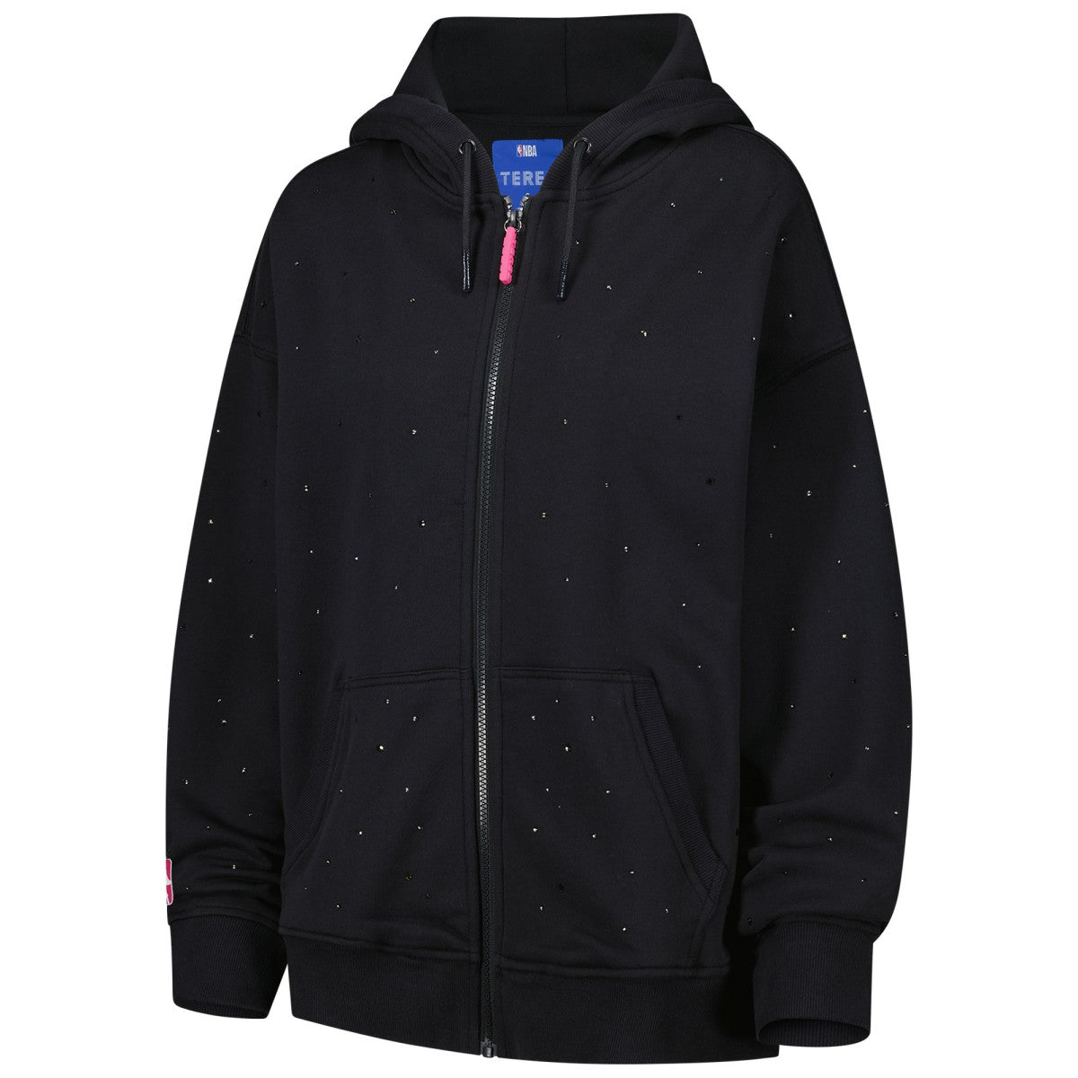 NBA Los Angeles Lakers Terez Women's Oversized Allover Gemstone Full-Zip Hoodie