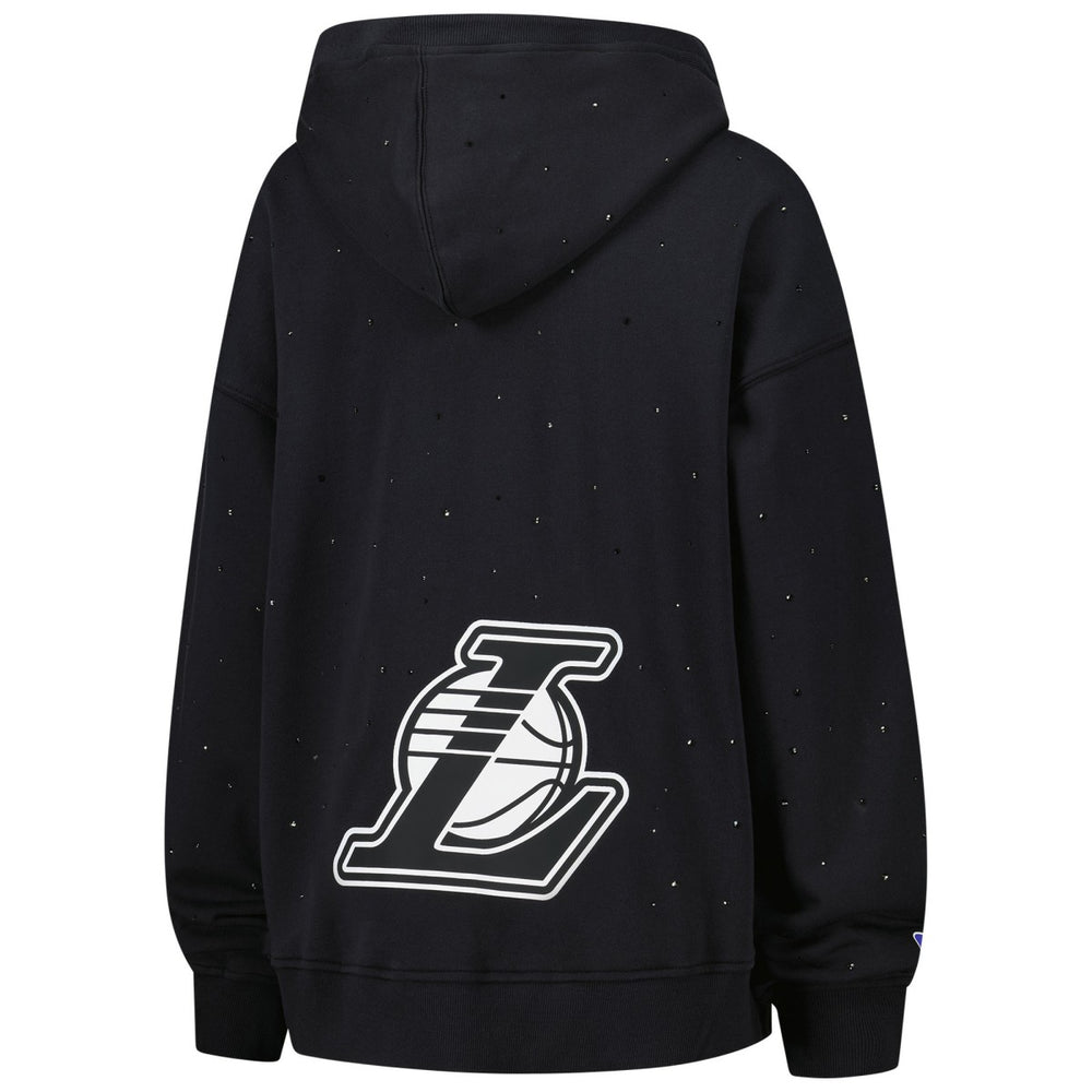 NBA Los Angeles Lakers Terez Women's Oversized Allover Gemstone Full-Zip Hoodie