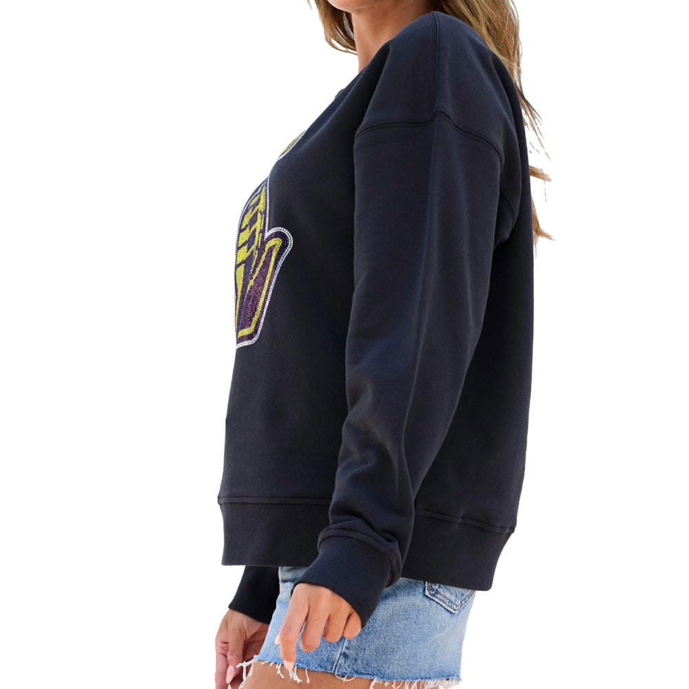 NBA Los Angeles Lakers Terez Women's Gemstone Logo Pullover Sweatshirt