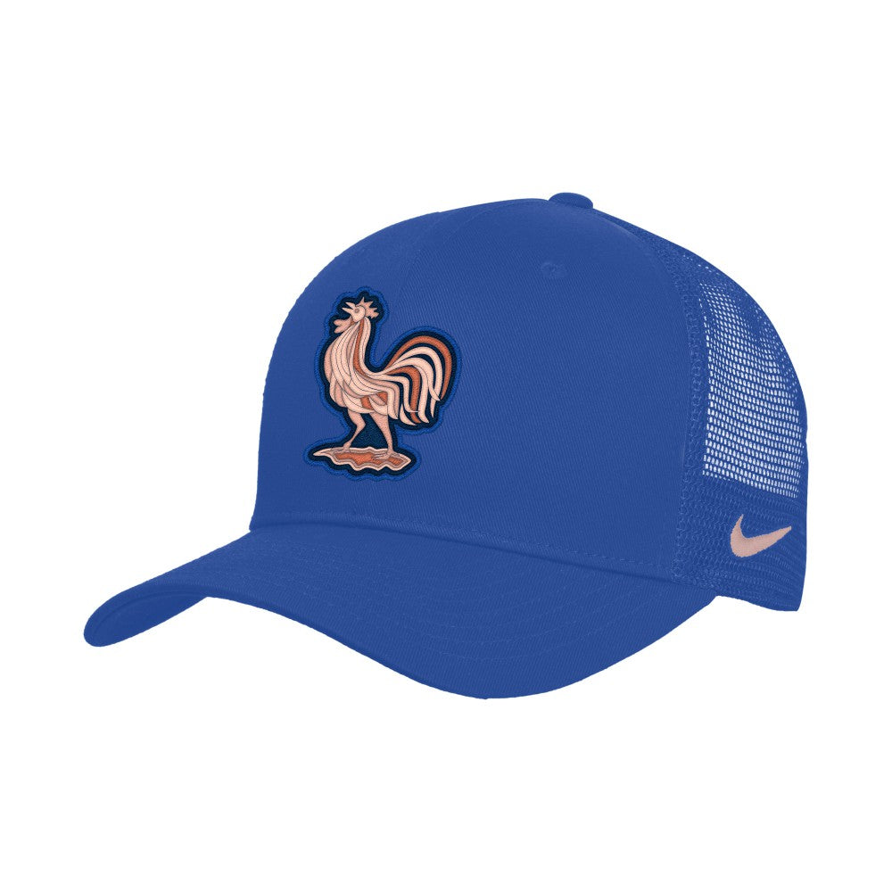 France National Team Unisex Rise Adjustable Trucker Hat - Nike Blue