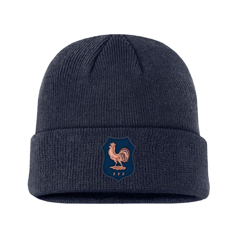 France National Team Unisex Terra Cuffed Knit Hat - Nike Navy