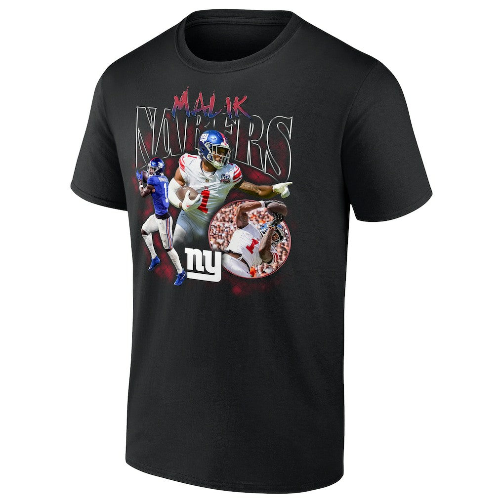 Malik Nabers  Notorious Player Graphic T-Shirt - New York Giants