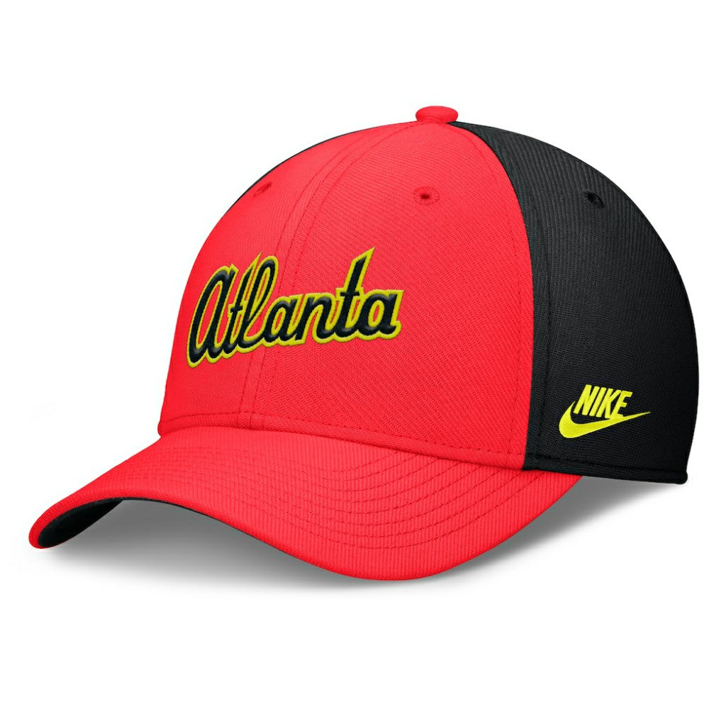 MLB Atlanta Braves Nike Neon 90s Rise SwooshFlex Hat