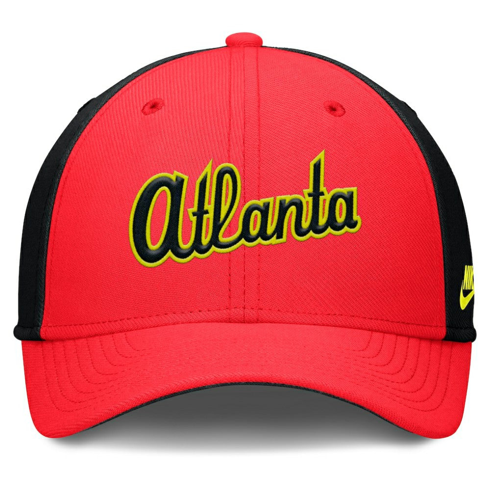 MLB Atlanta Braves Nike Neon 90s Rise SwooshFlex Hat