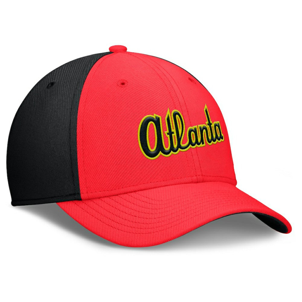 MLB Atlanta Braves Nike Neon 90s Rise SwooshFlex Hat