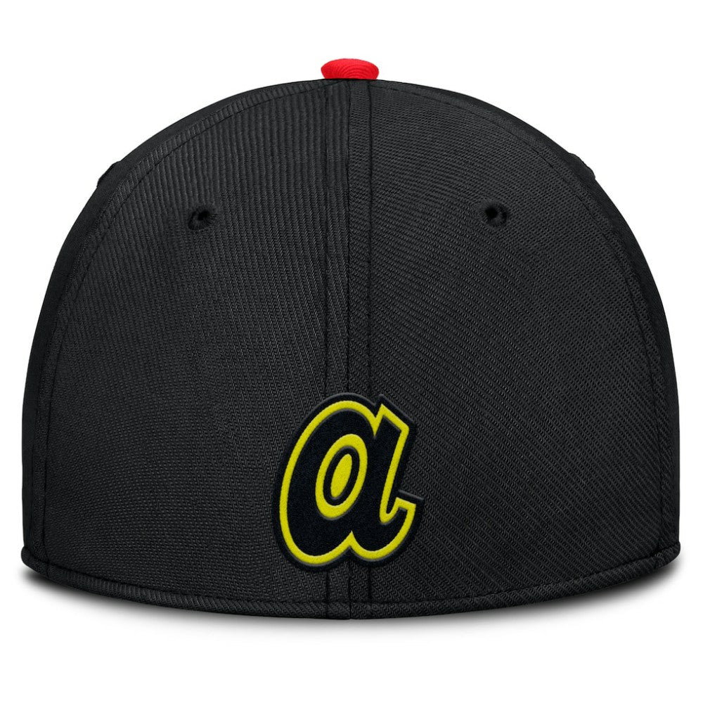 MLB Atlanta Braves Nike Neon 90s Rise SwooshFlex Hat