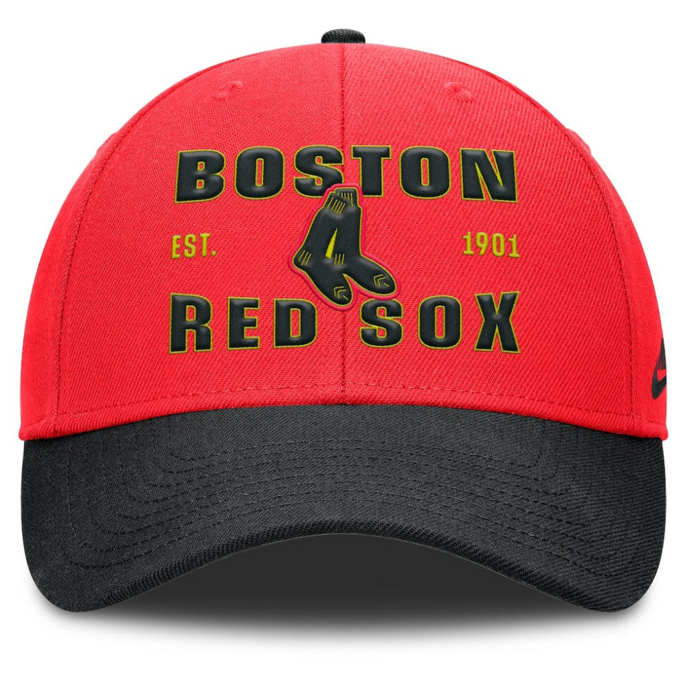 MLB Boston Red Sox Nike Neon 90s Rise Adjustable Hat