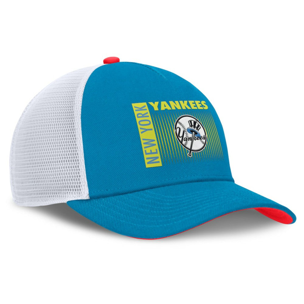 MLB New York Yankees Nike Neon 90s Rise Structured Performance Adjustable Trucker Hat