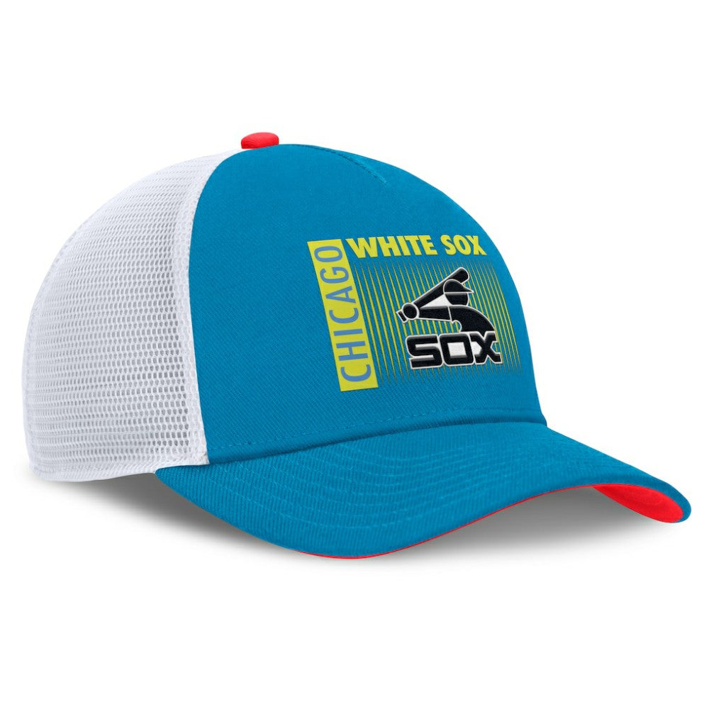 MLB Chicago White Sox Nike Neon 90s Rise Structured Performance Adjustable Trucker Hat
