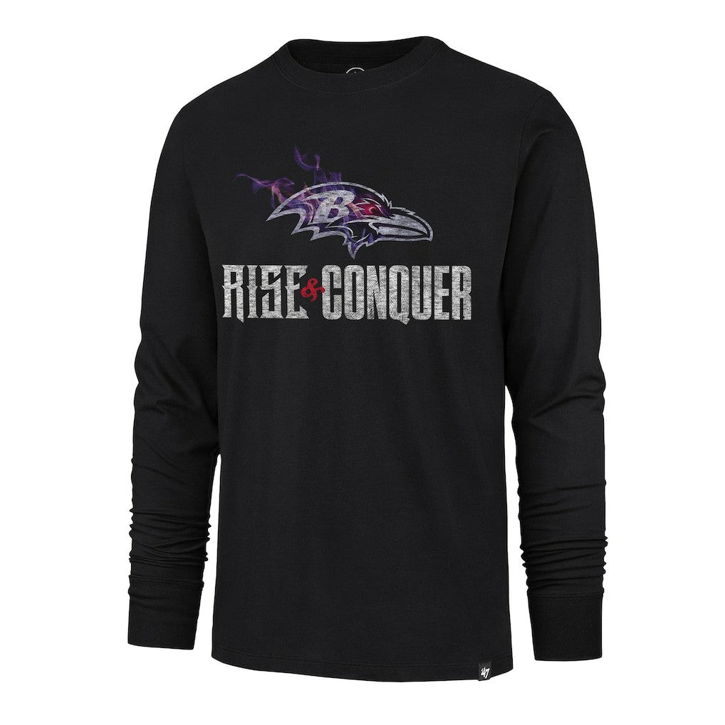 '47 Rise and Conquer Franklin Long Sleeve T-Shirt - Baltimore Ravens