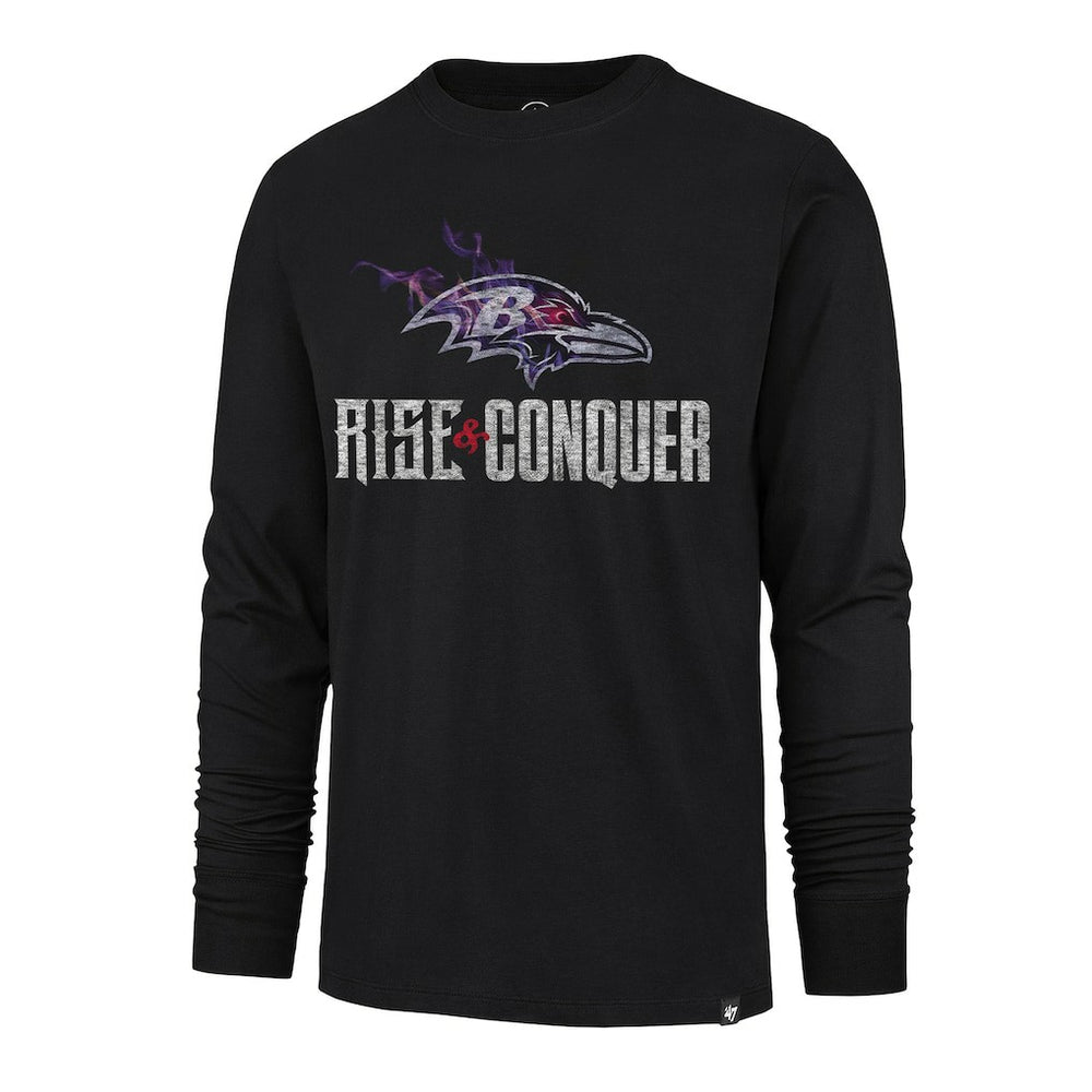 '47 Rise and Conquer Franklin Long Sleeve T-Shirt - Baltimore Ravens