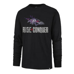 '47 Rise and Conquer Franklin Long Sleeve T-Shirt - Baltimore Ravens
