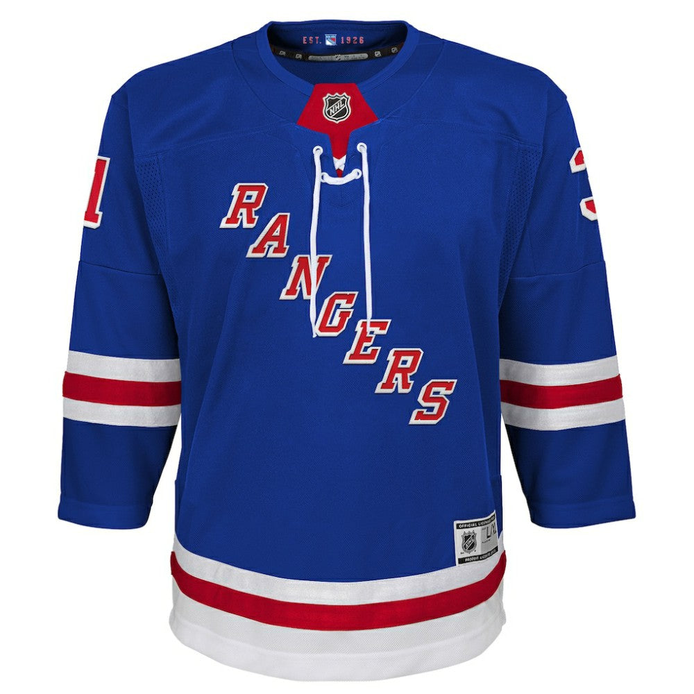 NHL Blue Igor Shesterkin New York Rangers Youth Home Premier Player Jersey