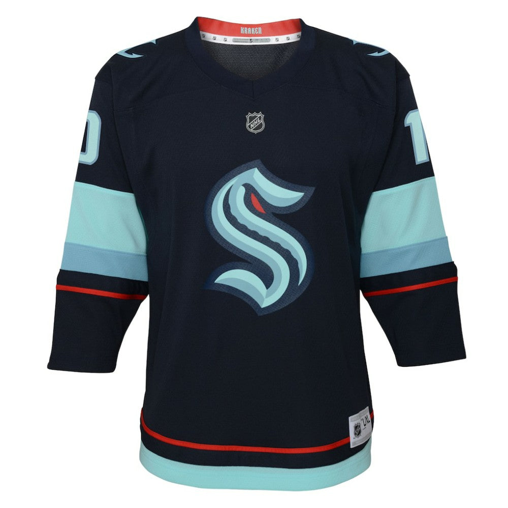 NHL Navy Matty Beniers Seattle Kraken Youth Alternate Replica Player Jersey