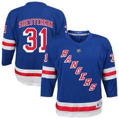 NHL Blue Igor Shesterkin New York Rangers Youth Home Replica Player Jersey