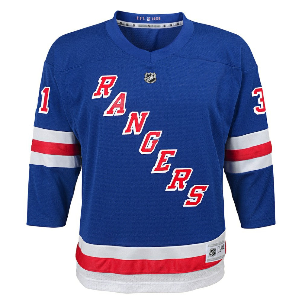 NHL Blue Igor Shesterkin New York Rangers Youth Home Replica Player Jersey