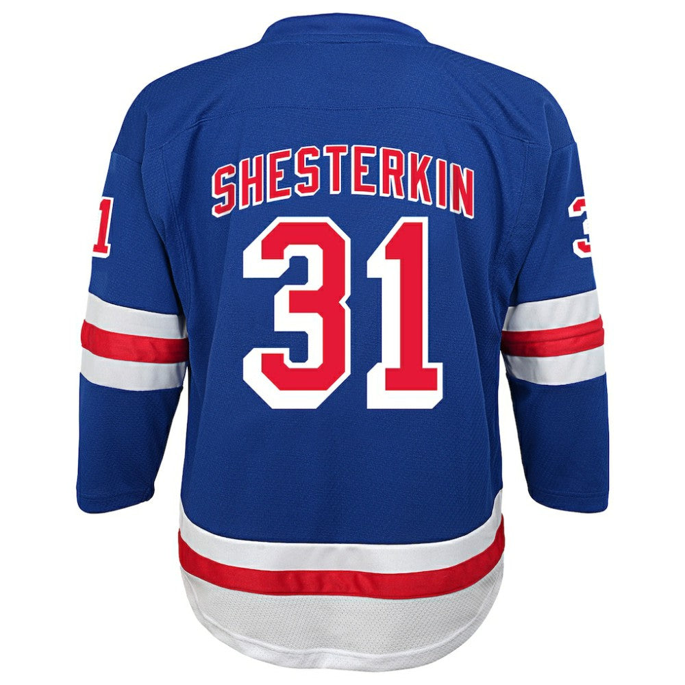 NHL Blue Igor Shesterkin New York Rangers Youth Home Replica Player Jersey