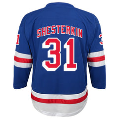 NHL Blue Igor Shesterkin New York Rangers Youth Home Replica Player Jersey