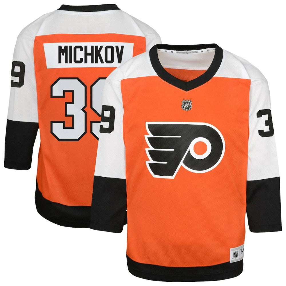 NHL Orange Matvei Michkov Philadelphia Flyers Youth Home Replica Player Jersey
