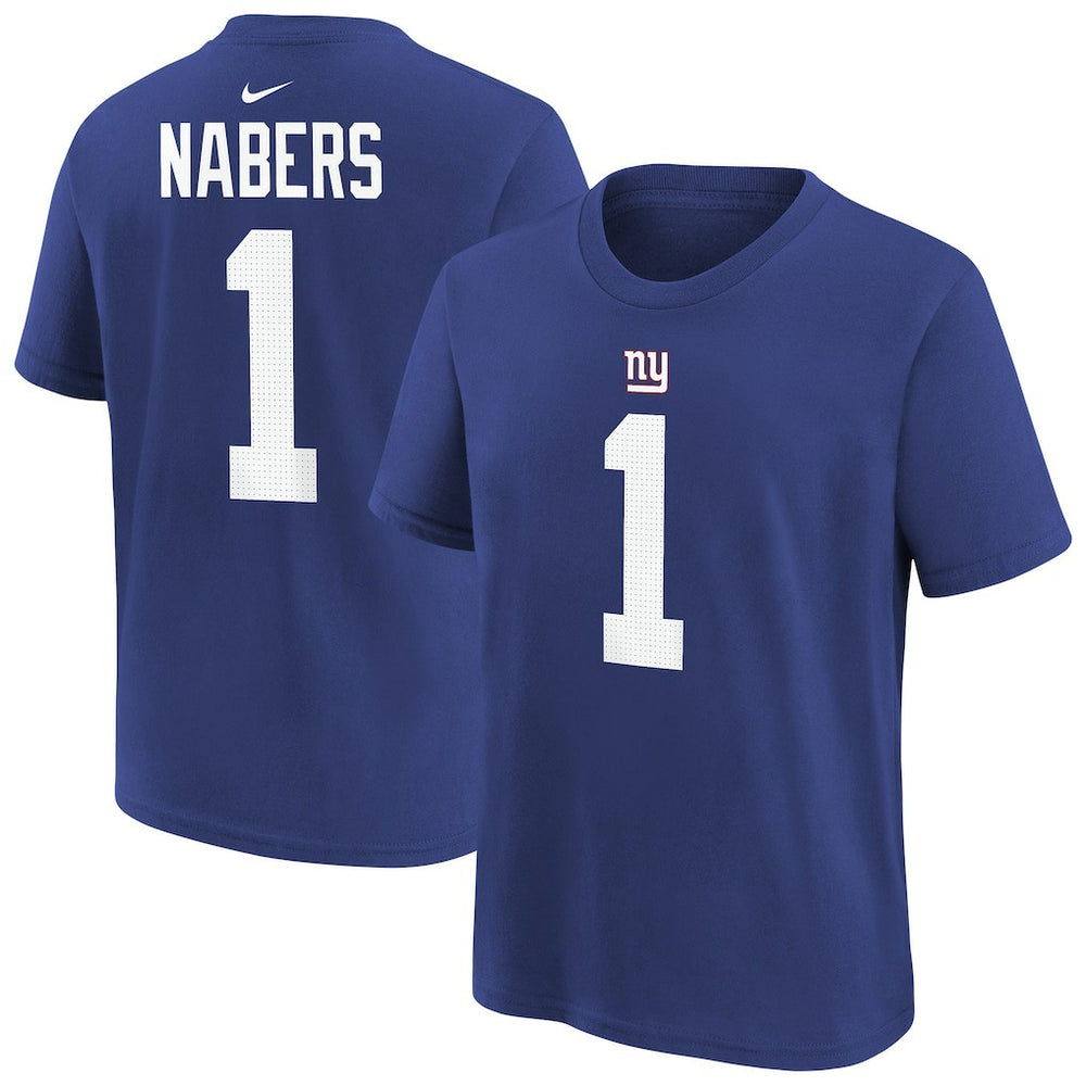 Malik Nabers  Player Name & Number T-Shirt - New York Giants
