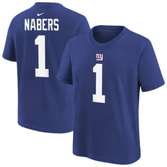 Malik Nabers  Player Name & Number T-Shirt - New York Giants