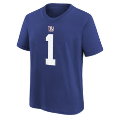 Malik Nabers  Player Name & Number T-Shirt - New York Giants