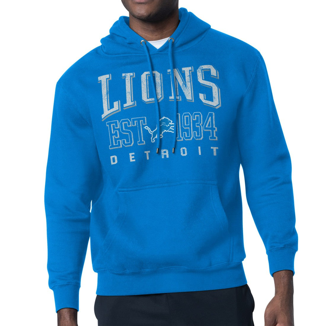 Starter Retro Team Logo Pullover Hoodie - Detroit Lions