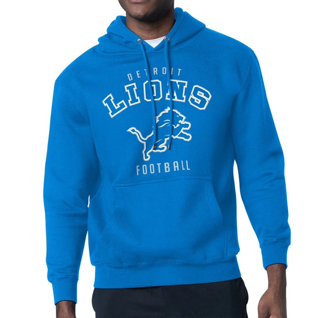 Starter City Team Logo Pullover Hoodie - Detroit Lions