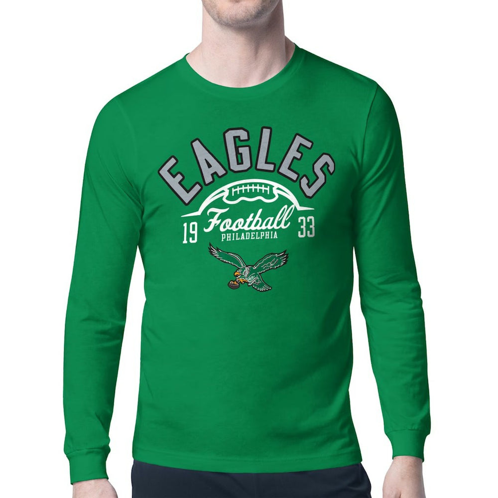 Starter Half Ball Retro Logo Long Sleeve T-Shirt - Philadelphia Eagles