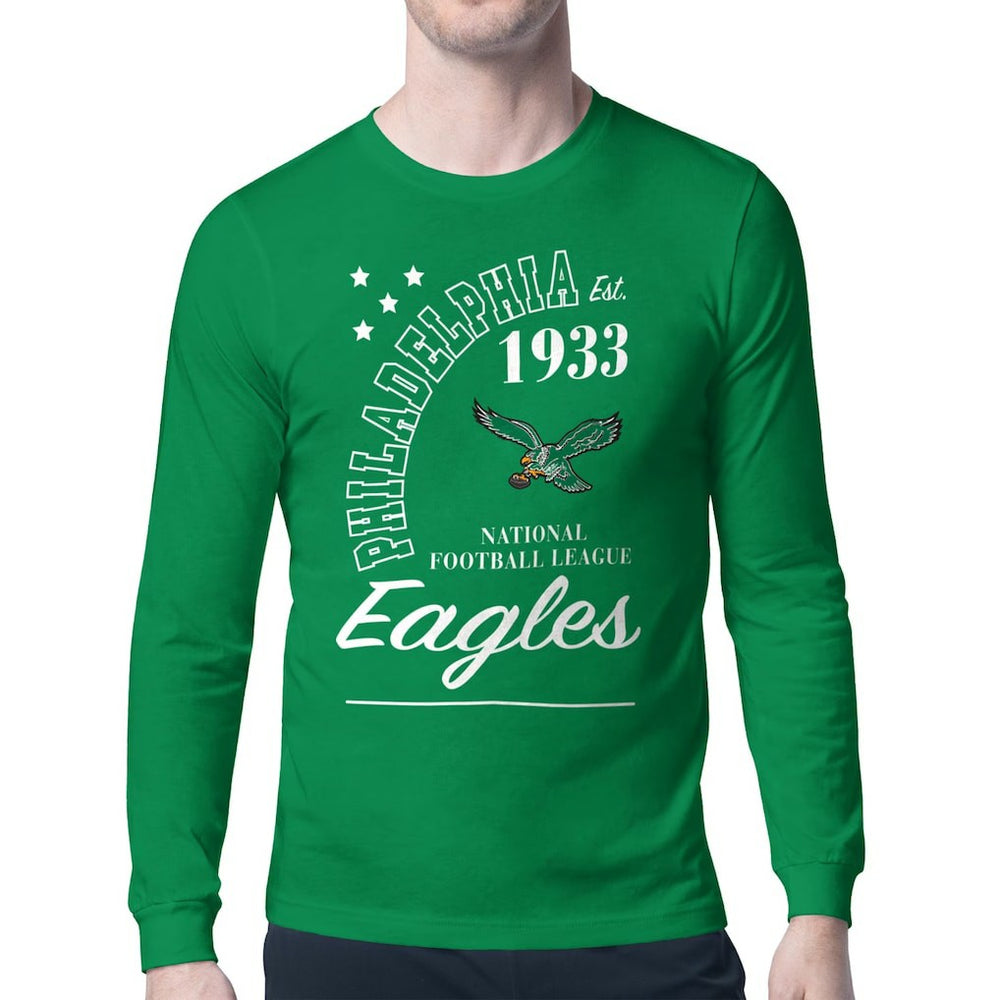 Starter Retro Team Logo Long Sleeve T-Shirt - Philadelphia Eagles