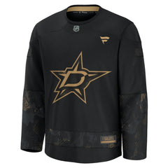 NHL Black Dallas Stars Fanatics 2024 Military Appreciation Practice Jersey