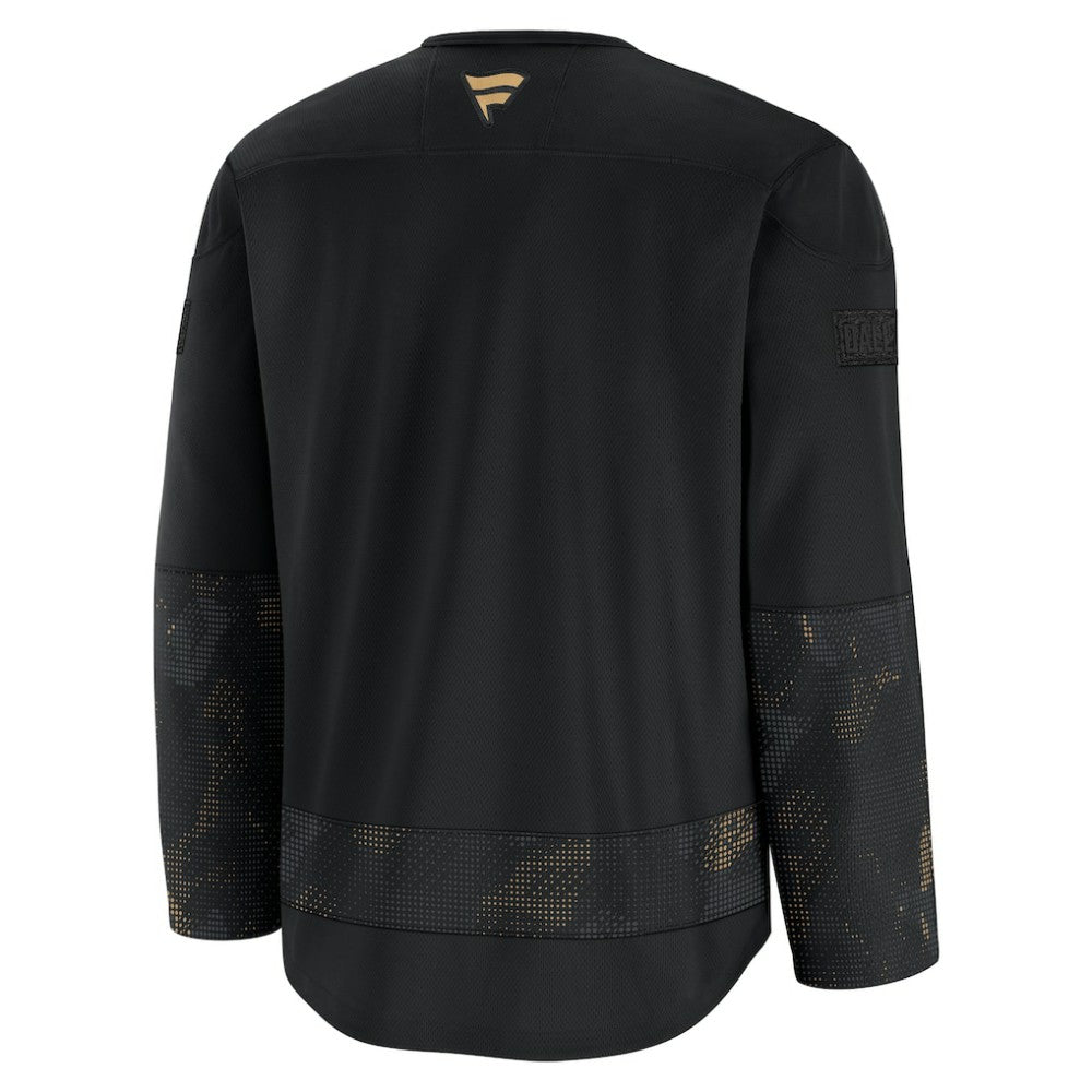 NHL Black Dallas Stars Fanatics 2024 Military Appreciation Practice Jersey