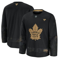 NHL Black Toronto Maple Leafs Fanatics 2024 Military Appreciation Practice Jersey