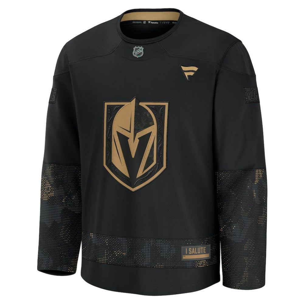 NHL Black Vegas Golden Knights Fanatics 2024 Military Appreciation Practice Jersey