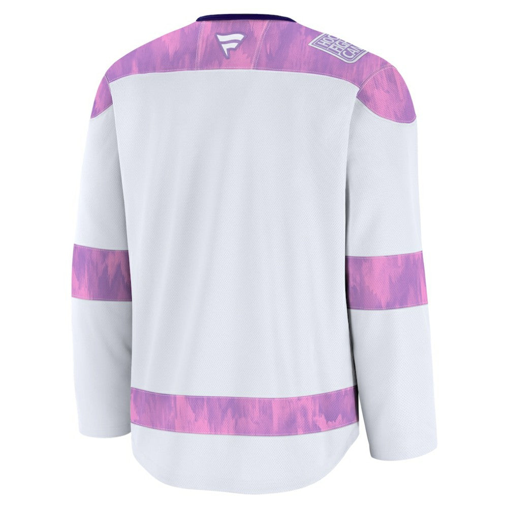 NHL White San Jose Sharks Fanatics 2024 Hockey Fights Cancer Practice Jersey
