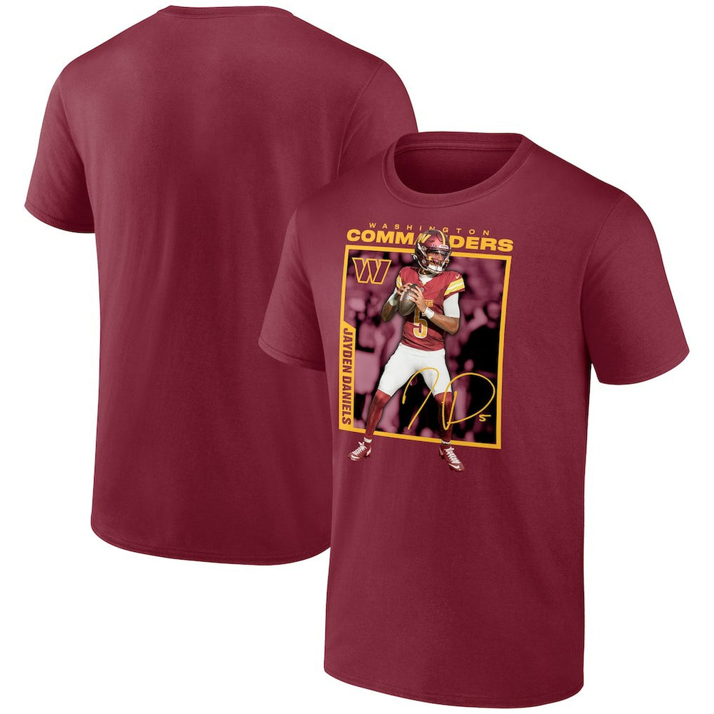 Jayden Daniels  Player Frame T-Shirt - Washington Commanders