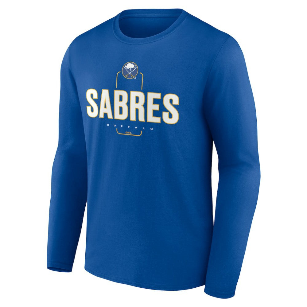 NHL Royal Buffalo Sabres Personalized Name & Number Midfielder Long Sleeve T-Shirt
