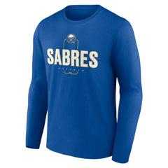 NHL Royal Buffalo Sabres Personalized Name & Number Midfielder Long Sleeve T-Shirt