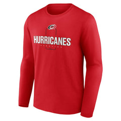 NHL Red Carolina Hurricanes Personalized Name & Number Midfielder Long Sleeve T-Shirt