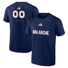 NHL Navy Colorado Avalanche Personalized Name & Number Midfielder T-Shirt