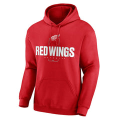 NHL Red Detroit Red Wings Personalized Name & Number Midfielder Pullover Hoodie