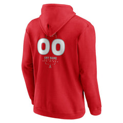 NHL Red Detroit Red Wings Personalized Name & Number Midfielder Pullover Hoodie