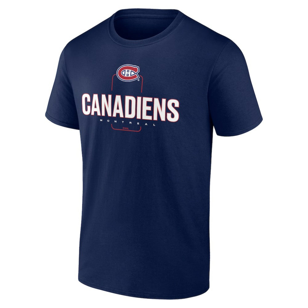 NHL Navy Montreal Canadiens Personalized Name & Number Midfielder T-Shirt