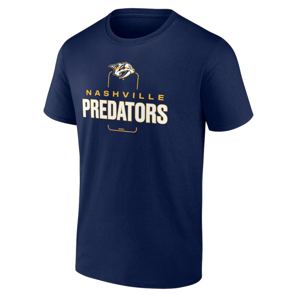 NHL Navy Nashville Predators Personalized Name & Number Midfielder T-Shirt